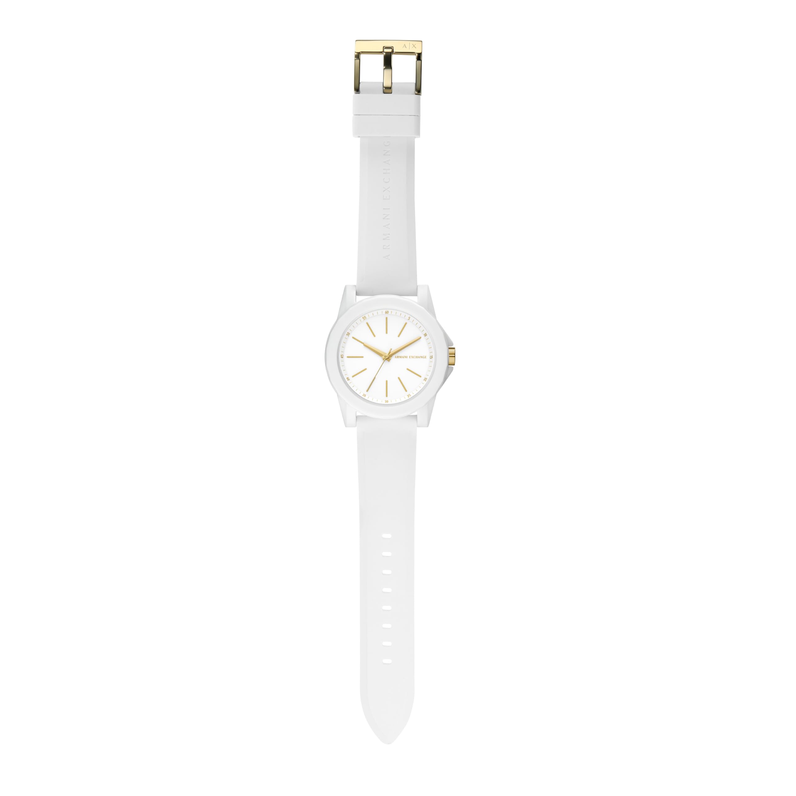 Armani Exchange Orologio da donna, Movimento al quarzo a tre lancette e cassa da 40 mm con cinturino in silicone