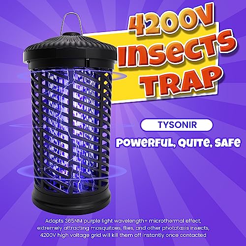 Electric Bug Zapper, Mosquito Zapper Indoor/Outdoor, 𝟦𝟮𝟬𝟬𝗩 𝟭𝟴𝐖 Waterproof Fly Zapper Mosquito Trap For Home, Patio, Backyard #TOP5