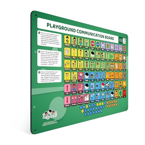 Weather-Proof Aluminum City Playground Communication Boards - Outdoor Rated Inclusive Communication Aid for Autism & Accessible Play