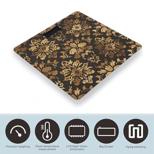 Báscula digital de baño con plataforma de vidrio templado miniatura 3