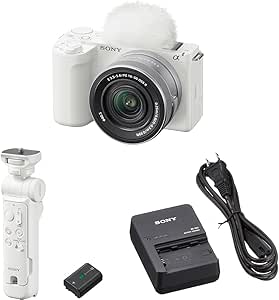 SONY(ソニー) 【ZV-E10M2K と バッテリー/チャージャー/グリップ セット】 はじめてのVlog撮影に。ZV-E10M2K ホワイト + ACC-VPT3ZK アクセサリーキット(GP-VPT3 ホワイト + NP-FZ100) + 急速チャージャー BC-QZ1