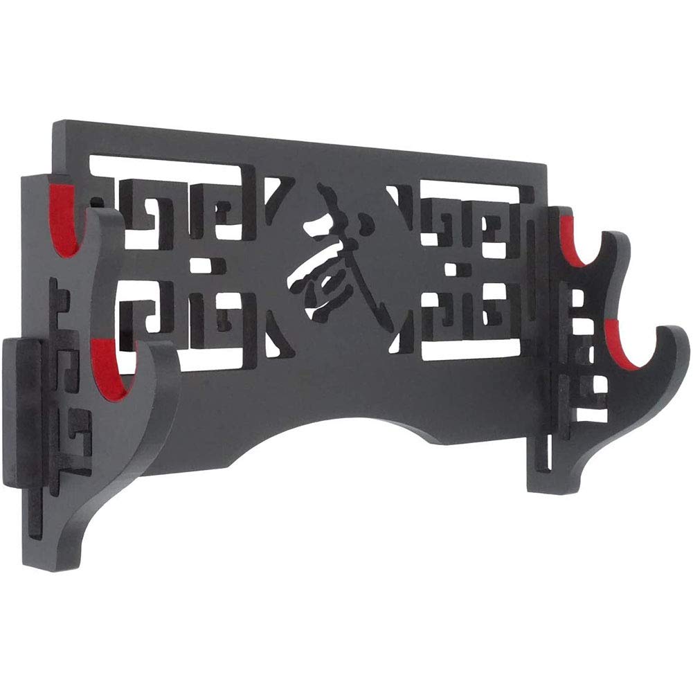 Sword Wall Mount Sword Holder Display Stand Padded Katana Wakizashi Genji and Samurai Swords,2 Tier