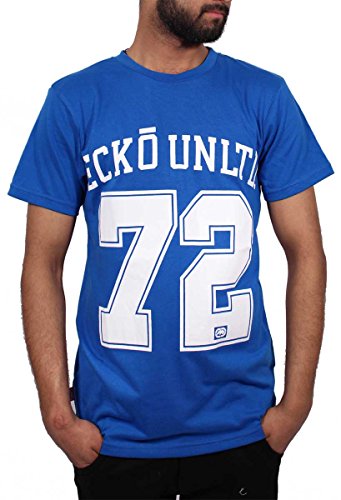 Max Edition Urban Designer - Camiseta deportiva de algodón de manga corta con cuello redondo para hombre, color negro, rojo, azul marino, blanco, azul, S