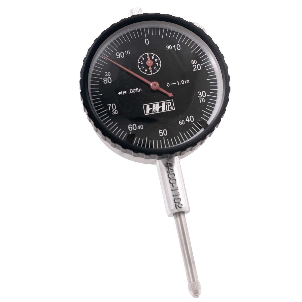 Pro Series by HHIP 4400-0035 Dial Indicator, 0-2", Black Face