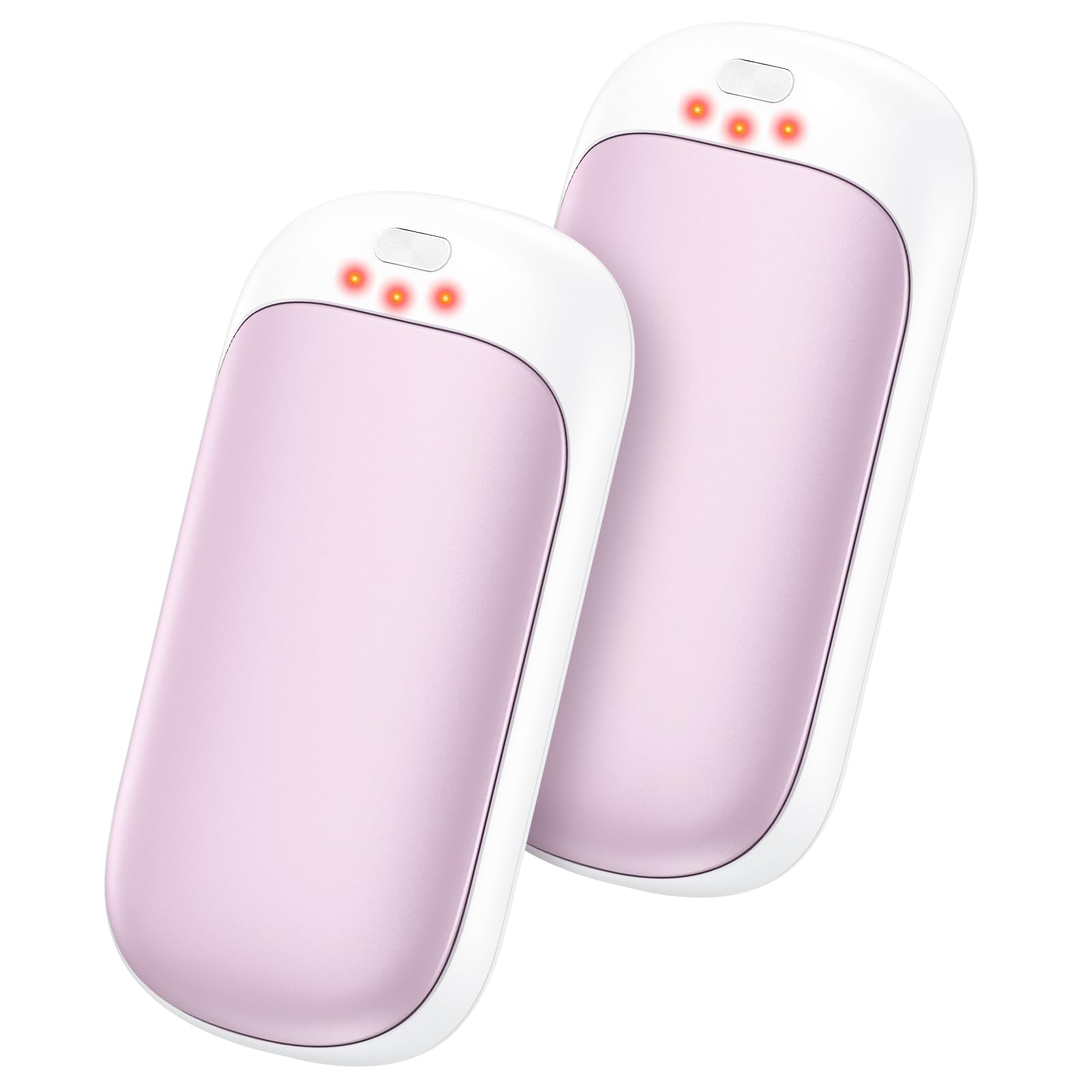 Jonwall Hand Warmers Rechargeable, 2 Pack Electric Hand Warmer Reusable Portable Handwarmers with 3 Levels Heat, USB Pocket Warmer Warm Gifts for Men Women Outdoor Camping Golf Fishing
