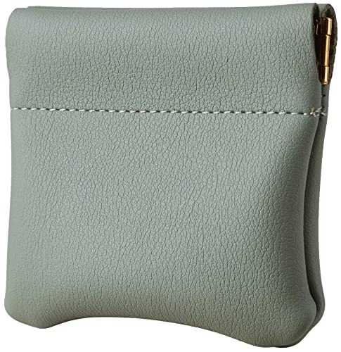 Image of Travelambo Leather Squeeze Coin Purse Pouch Change Holder for Men & Women
