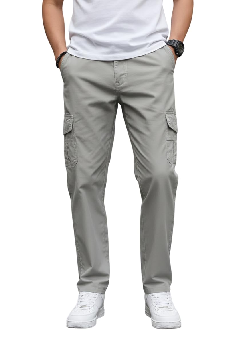 tagas Men’s Cotton Cargo Pants | Men Cargo Jogger Pant | Slim Fit Track Pants with Side Pockets | Stylish Streetwear Lower for Gym, Casual & Travel-picture-29