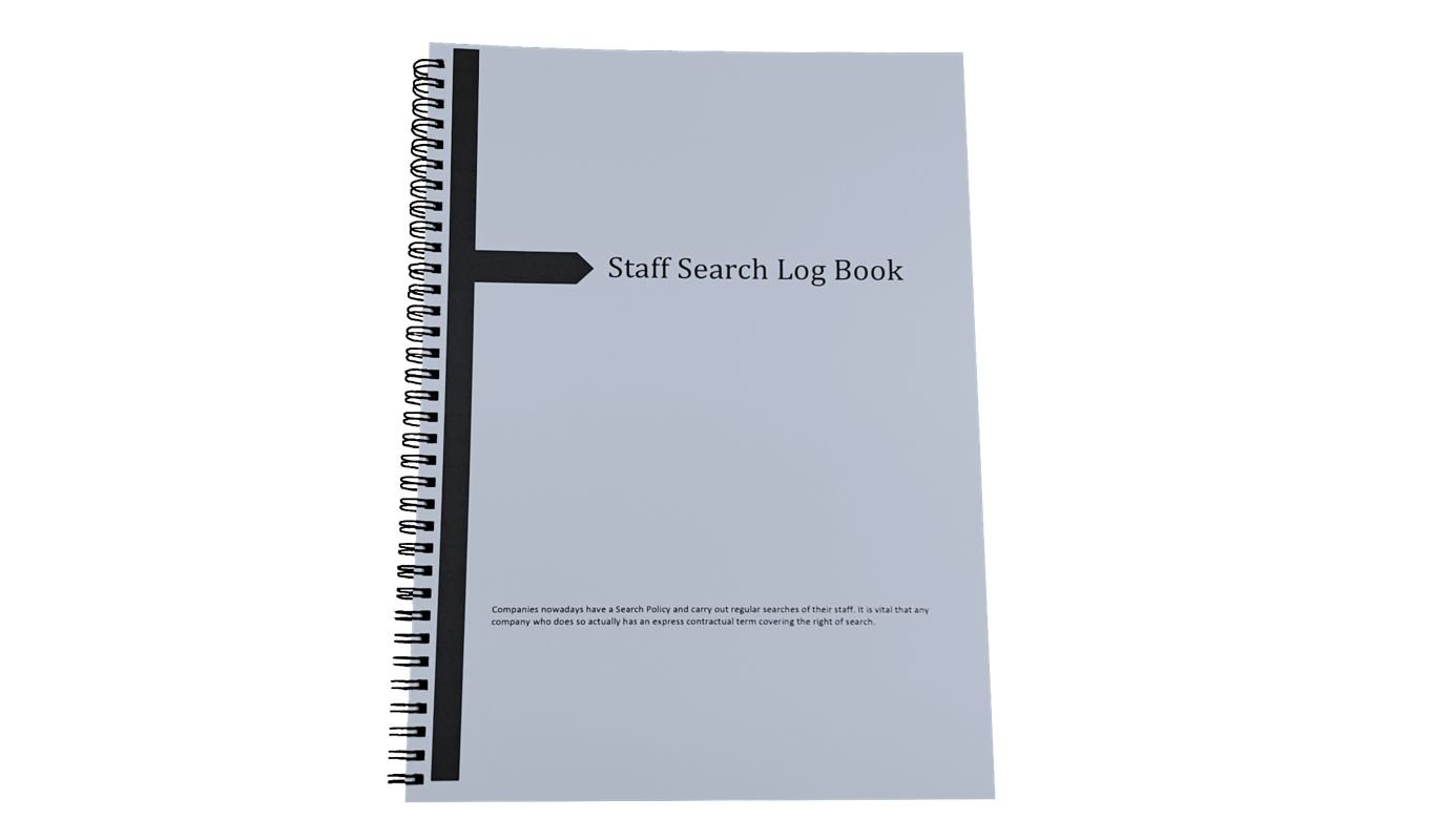 Staff Search Log Book (UK Seller. Dispatch Within 24 Hours)
