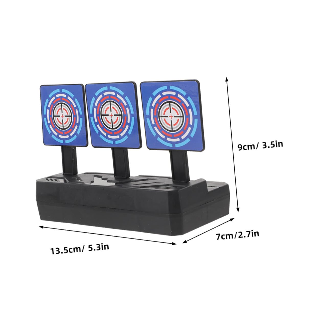GALPADA 3pcs Target Targets Stand Adjustable Resetting Reusable Sport Practice Game Board Competition Training Professional Training Use Practice Plaything Rebounding Plastic Pp