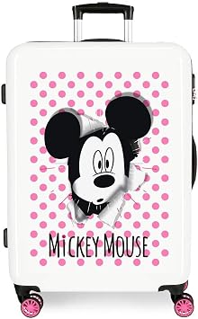 Disney Have a good day Mickey Maleta mediana Multicolor 48x68x26 cms Rígida  ABS Cierre combinación 70L 3,7Kgs 4 Ruedas dobles : Amazon.es: Equipaje