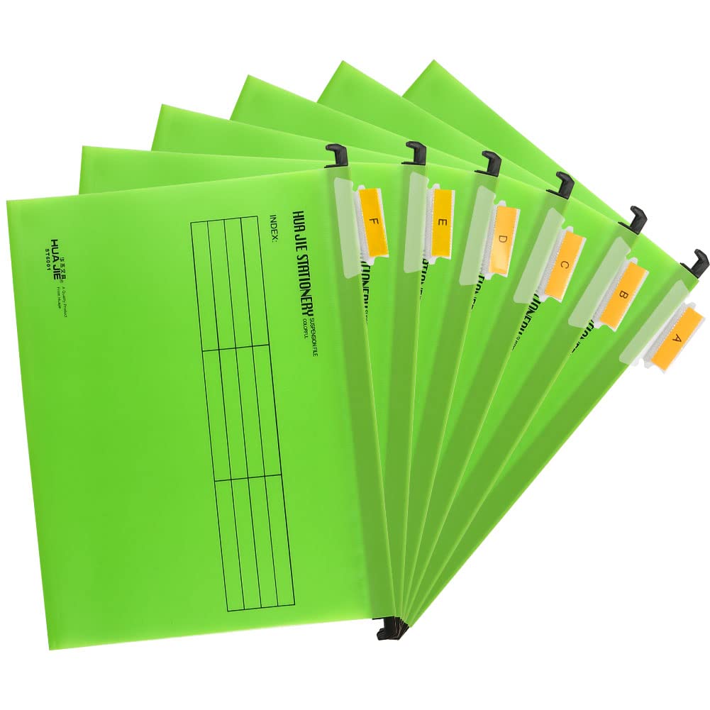 Cartelle sospese, cartelle sospese A4 con linguette e inserti for schede for schedari, cartelle sospese A4 (verde, confezione da 12)
