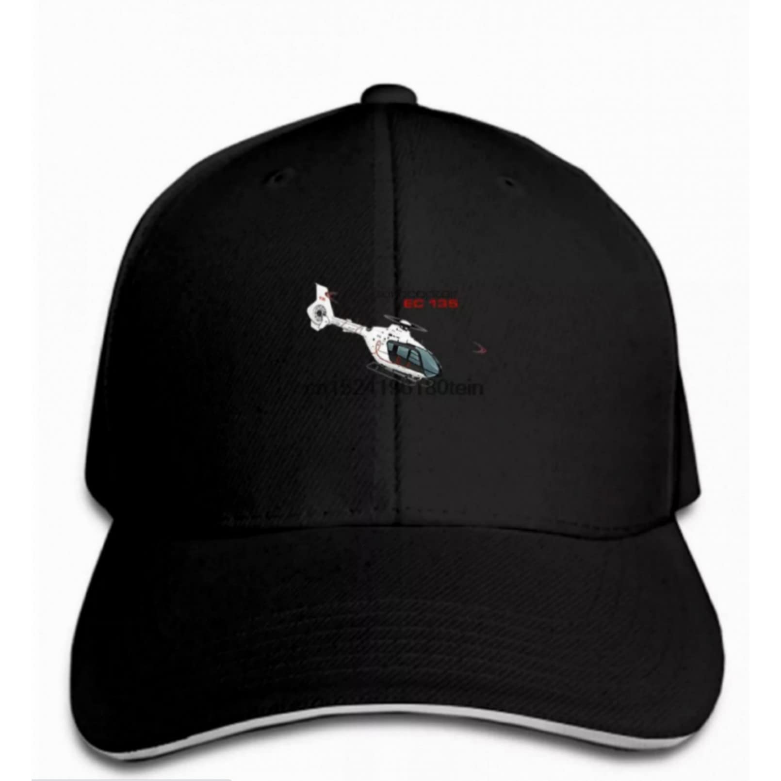 FUWIND Retro Baseball cap Eurocopter EC135 Baseball Cap Black Helicopter Snapback Hat Peaked Outdoor Sports Gifts for Hip-Hop Lovers Birthday gifts