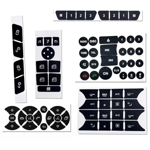 Réparer bouton lève-vitre Mercedes usé kit sticker W204 W212 C218