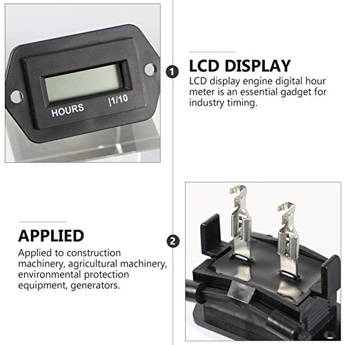 CLISPEED Temporizador Do Motor Hora Indutiva Dispositivo De Temporizador De Motor Digital Medidor De