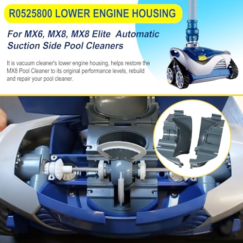 Hihitomorrow R0525800 Lower Engine Housing Assembly Replacement Parts Kit Fit for Zodiac Baracuda MX6 MX8 MX8EL Elite Automatic Suction Side Pool Cleaner Vacuum by Hihitomorrow - Used condition - Image 4