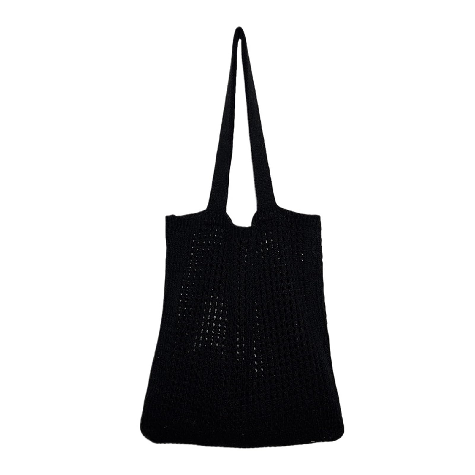EBZFASO Polyester Crochet Tote Bag