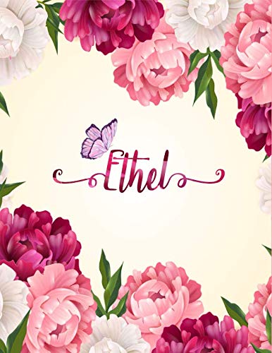 Ethel: Personalized Name Notebook/Journal Perfect Gift For Women & Girls 100 Pages A4