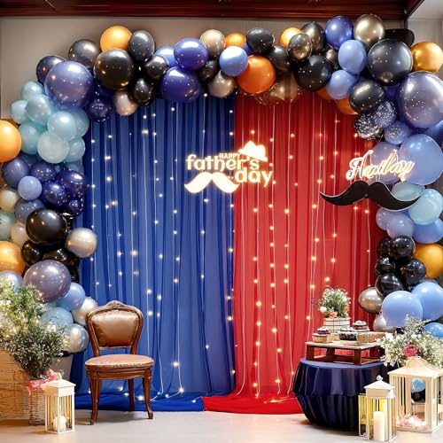 PARTISKY 10x10ft Tulle Backdrop Curtain with Lights String for Parites, Sheer Backdrop Curtains for Wedding Baby Shower Birthday Party Photo Shoot Decorations - Image 9