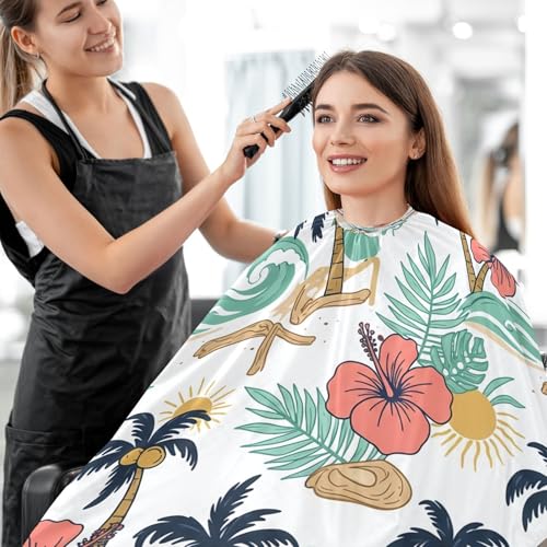 Capa impermeable profesional para corte de cabello con cierre ajustable miniatura 7