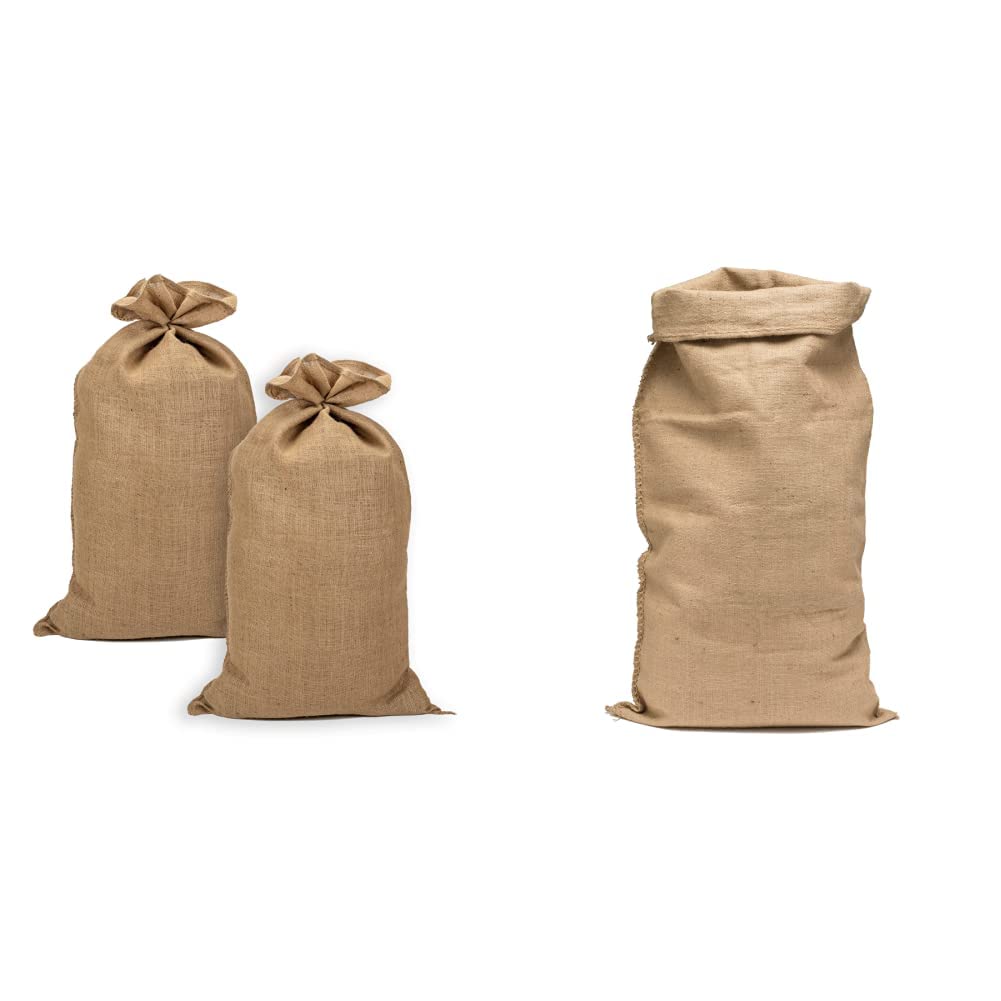 Sac pommes de terre toile de jute La Cordeline 60x105 cm lot de 2 résistant pour récolte
