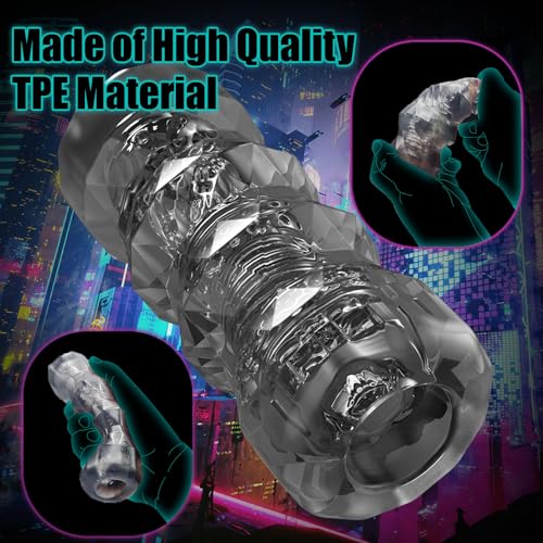 Image of Male Masturbator with 3D Textured, TPE Pocket Pussy Male Sex Toy | Masturbation Sleeve with Storage Box, Penis Training Sex Toy for Men, Couple Sex Toys & Game