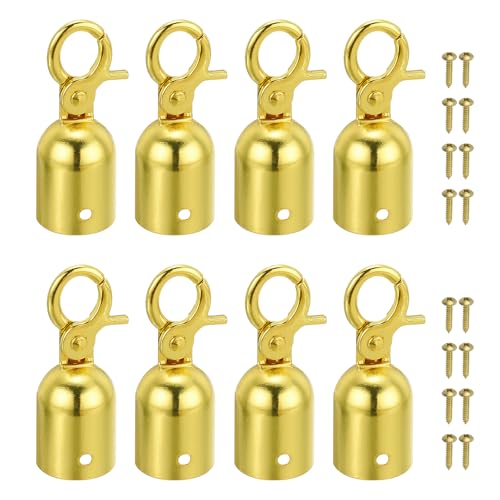 Embout de corde pour barrière 1.1x3 po mousquetons de guidage PATIKIL x8