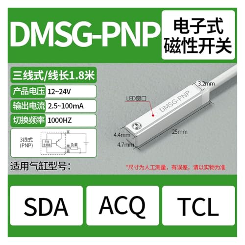 Capteur de proximité D-A93 avec détection inductive précise pour fin de course cylindre - 2