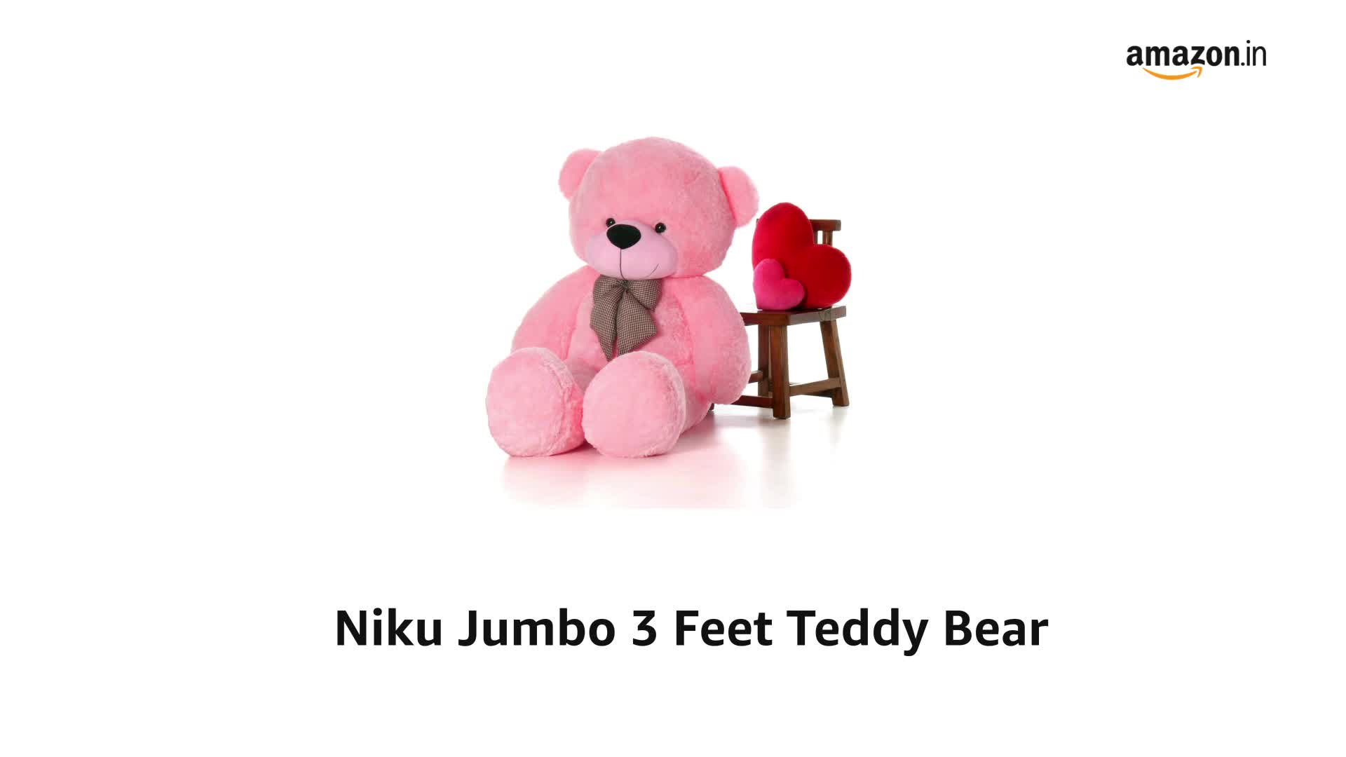 Buy Niku Jumbo 3 Feet Teddy Bear (Pink Colour) | Skin Friendly
