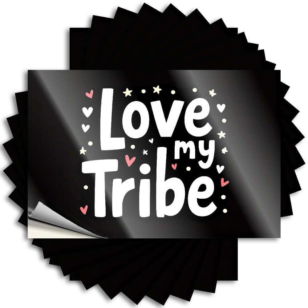 Quote Fun Outdoor Bar Decor Bumper Love My Tribe. - No Residue Decals for Girls(8X12CM)