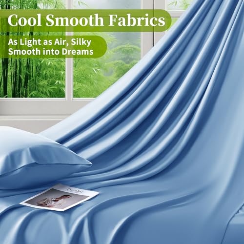 image for Shilucheng 100% Viscose Derived from Bamboo_ Sheets King Size 6pcs - U