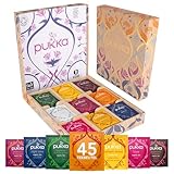 Pukka Tee Geschenkset, Bio Selection Box 'Lieblingstee', Manuka Honig, Grüner Tee, Ingwer, Tee Set, Geschenkidee, 9 Varianten,45 Teebeutel
