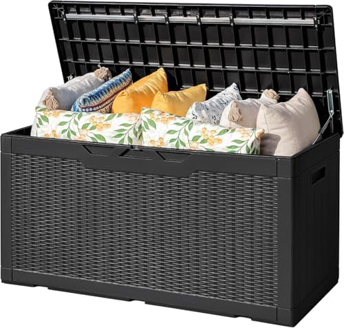 VICTONE 100 Gallon Deck Box,Waterproof and UV Resistant for Outside ...
