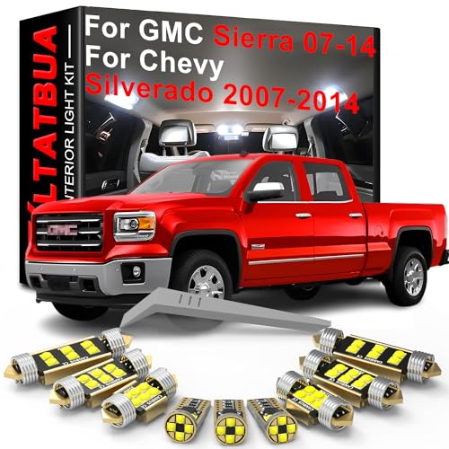 Kit de luces LED interiores para Chevrolet Silverado y GMC Sierra 2007-2014 miniatura 1
