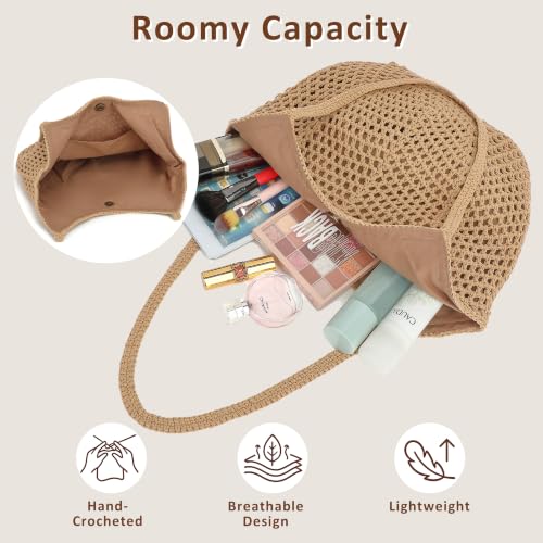Bolso Tote de Crochet para Mujer Para Verano y Playa miniatura 4