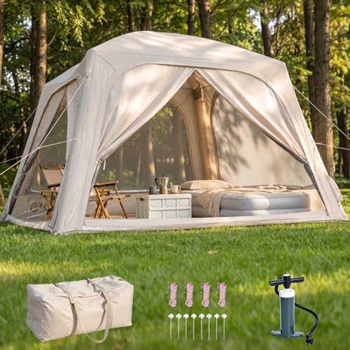 Carpa inflable para camping instantánea para 4-6 personas