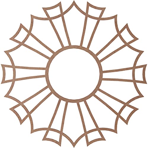 Image of Ekena Millwork 32 inchOD x 11 1 /4 inchID x 3 /8 inchT Augustus Wood Fretwork Pierced Ceiling Medallion, Wood (Paint Grade)