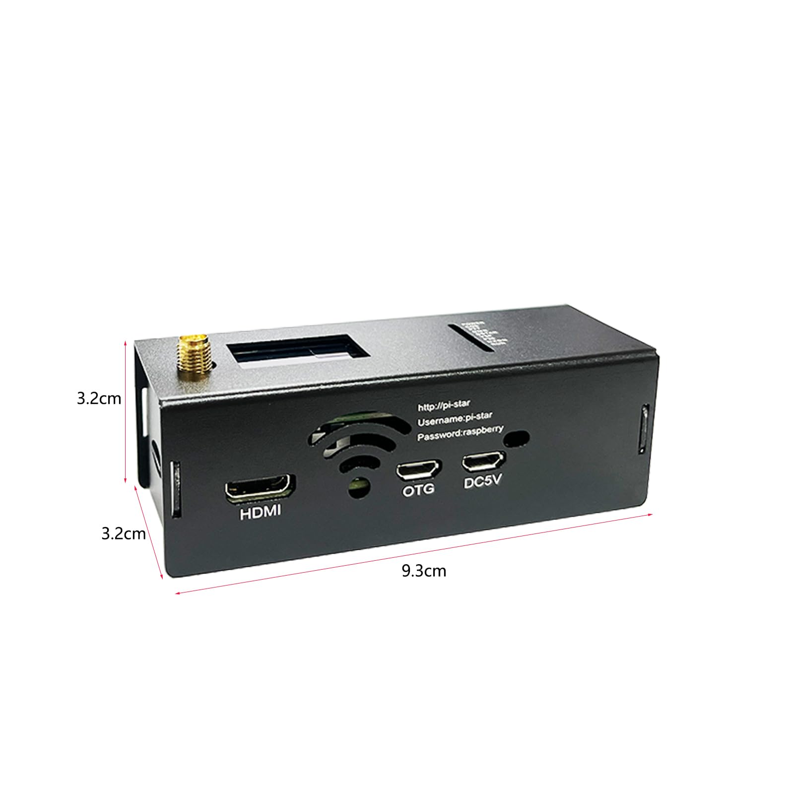 MM100 Dmr Hotspot avec port WiFi Ethernet Voice Modem Raspberry Pi Zero W Dstar Ysf C4fm Two Colors OLED Screen
