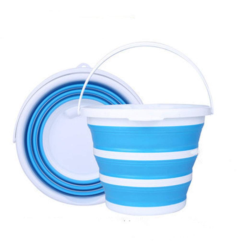 Portable Seau Pliable, Seau Pliable, Parfait pour Le Camping, Voyager, Pêche, Camping-Car, Nettoyage de la Maison Multifonction