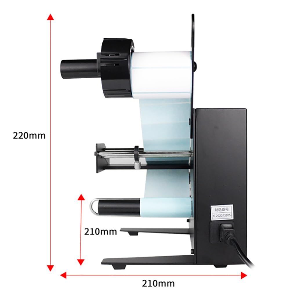 Estrattore Elettrico per Etichette, Distributore di Etichette Regolabile con Display Digitale, Lunghezza Etichetta 3-150 Mm E Larghezza 4-140 Mm, per Scenari Multipli