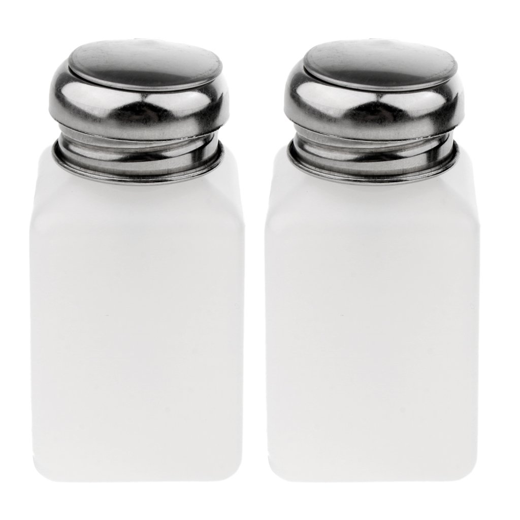 GAH 2 Pcs Nail Polish Remover Pump Dispenser Press Bottle Empty Container 200ml-image-25