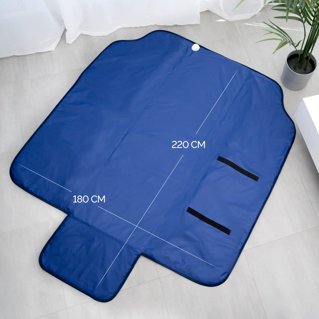 Infrasauna - Manta infrarroja para sauna 180x220 cm, control remoto de 2 zonas, spa portátil en casa, terapia infrarroja infrarroja, desintoxicación corporal, sudoración caliente, antienvejecimiento