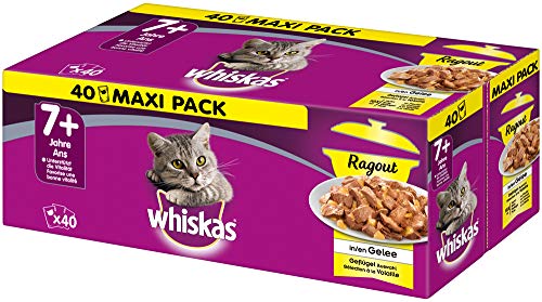 Whiskas 7 + Katzenfutter Ragout – Fisch-Auswahl In Gelee