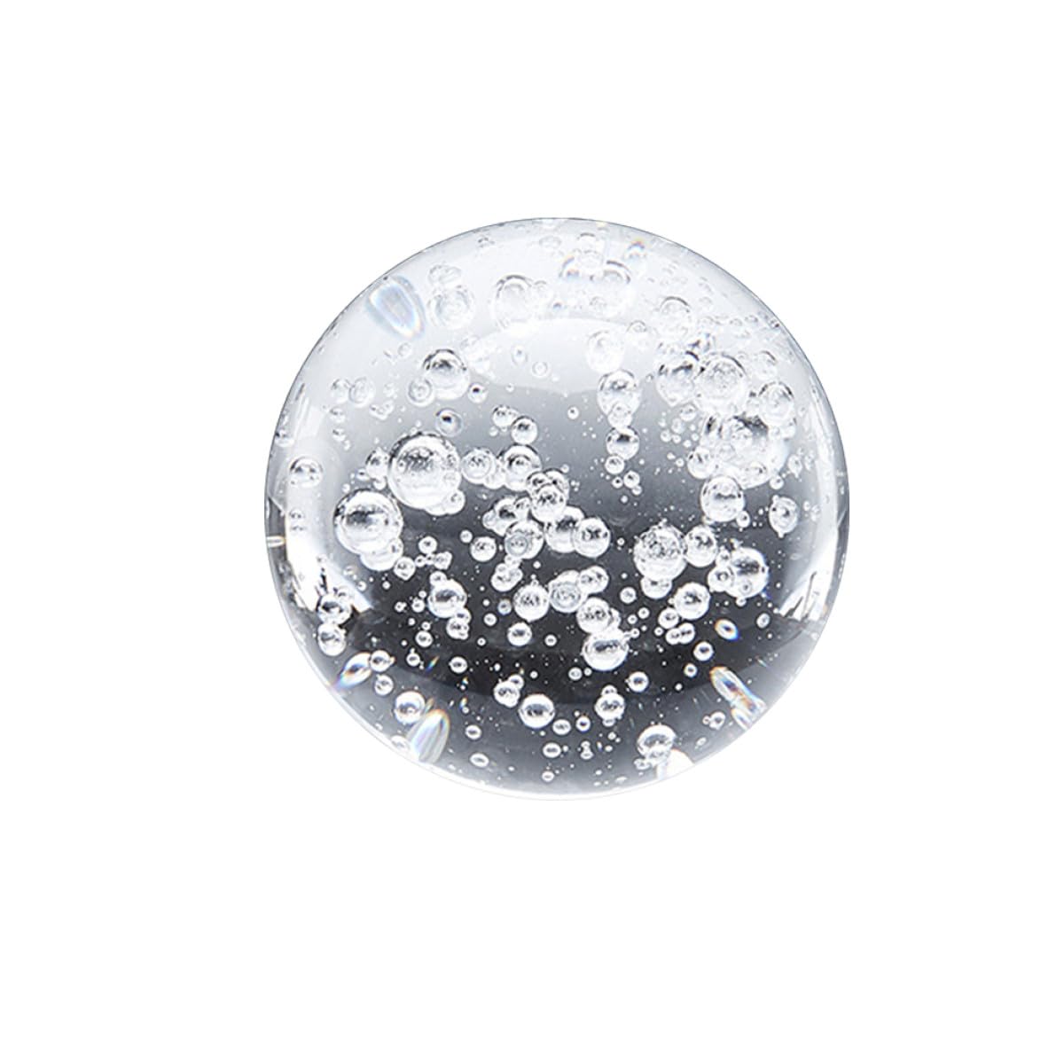 Boule de verre à bulles en cristal, idée cadeau de décoration artistique originale