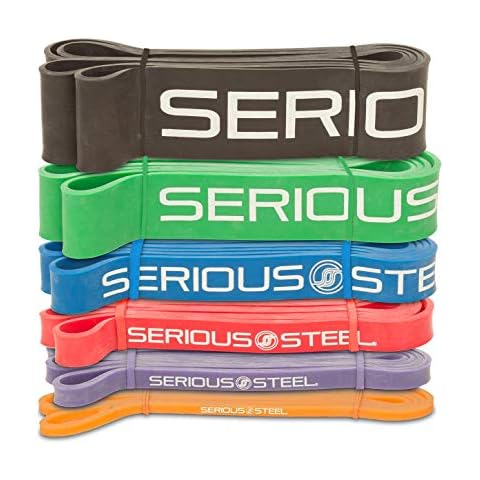 Serious Steel 41" Assisted Pull-up Band | Resistance Band Sets, Stretching, Powerlifting, Resistance Training (Complete Set (#0-5)) Cover