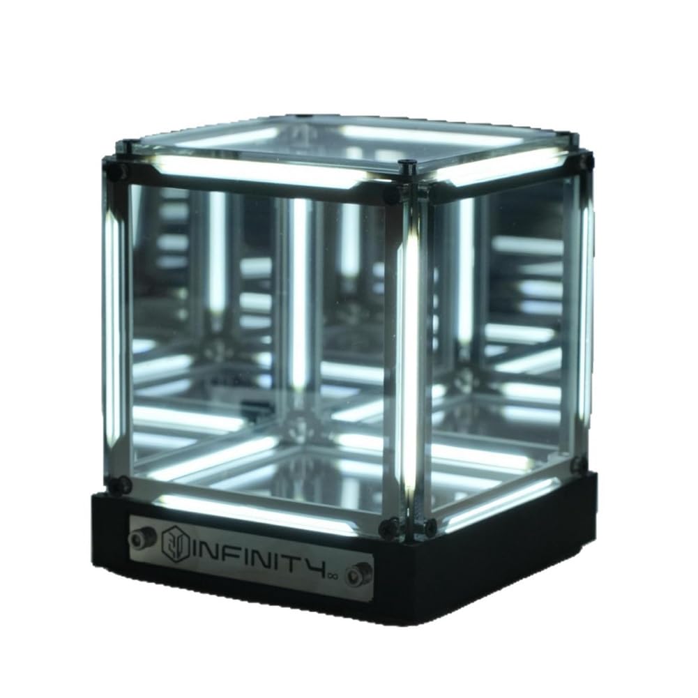 CTRLZS Electric Game Atmosphere Lamp Four-Dimensional Space Handheld Creativity Abyss Ornament for Desktop Science Consumer Use White