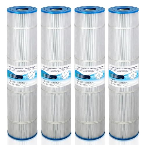 4 Pack Pool & Spa Filter Cartridge Compatible with Pentair Clean & Clear Plus 520 (CCP520) & Waterway Crystal Water 520 Replaces 160332 PCC130 Unicel C-7472 Filbur FC-1978