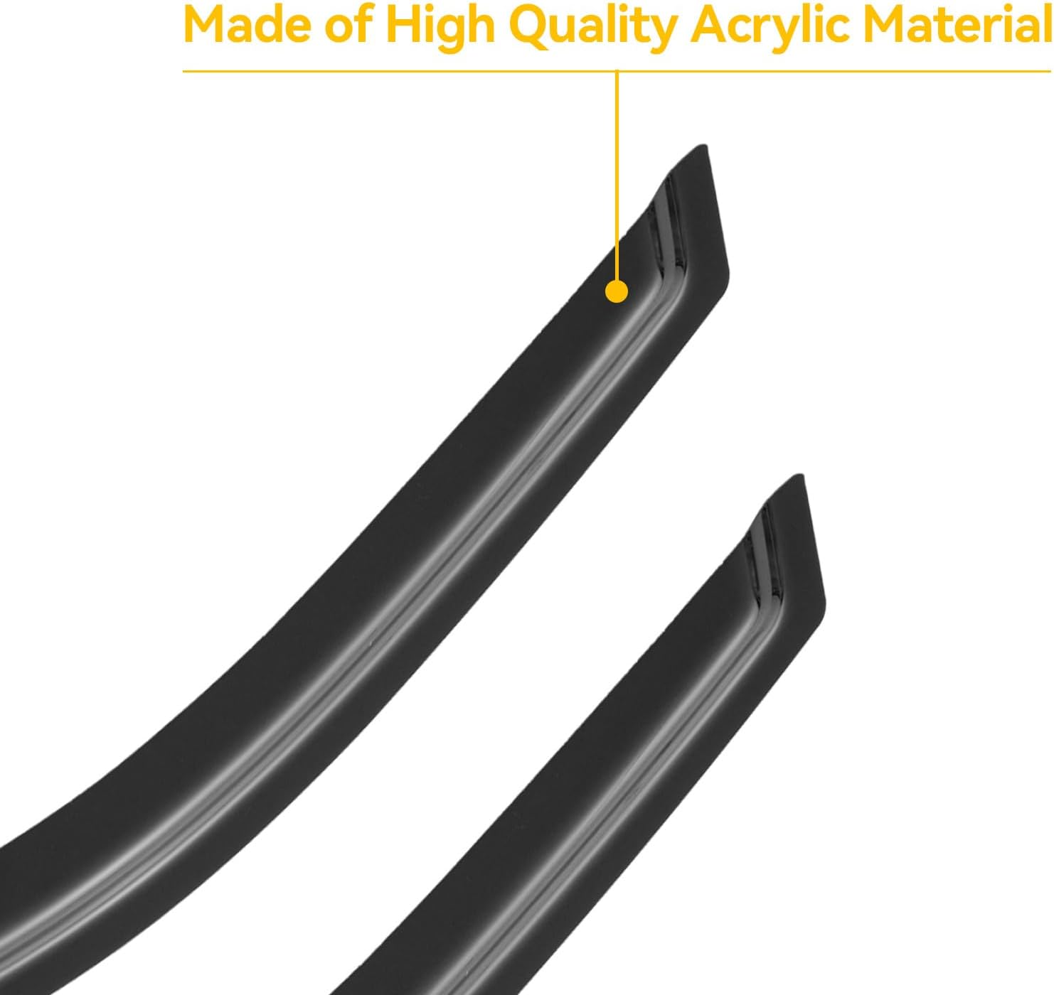 Window Rain Guards Visors for 2004-2008 Ford F150 Standard Cab/Supercab, Out-Channel Window Vent Wind Shades Shield Deflectors for 04-08 F-150 (Not for 2004 F150 Heritage)