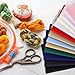 HunnmingRe 12 Pcs Aida Cloth 12 Color 14 Count Cross Stitch Fabric DIY Cross Stitch for Embroidery DIY Handmade Art Craft, 12 x 18 inch(Colorful)
