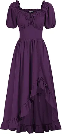  Renaissance Dress Women Corset Medieval Pirate Costume