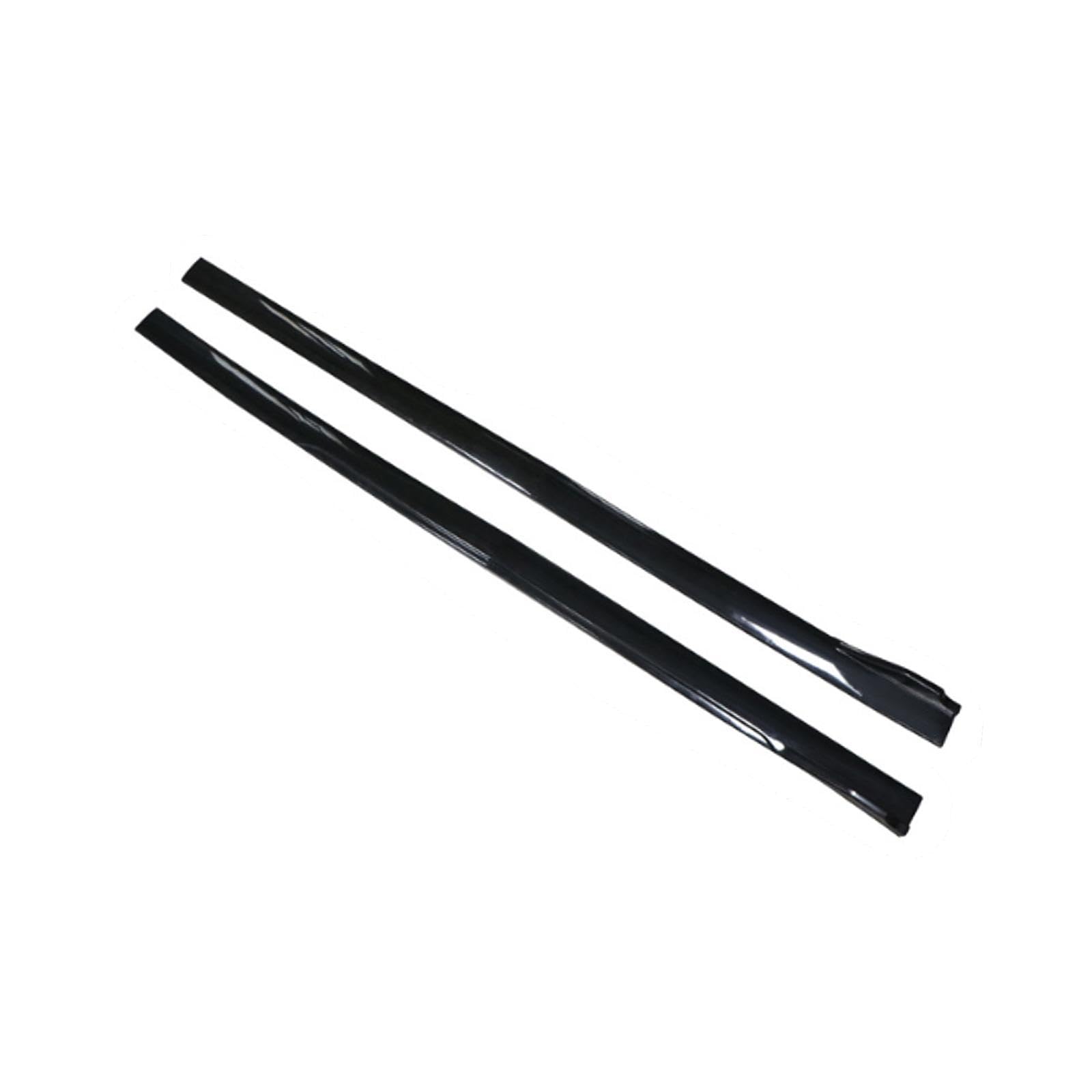 2x Minigonne laterali he per auto Universali professionali Sostituisci robusti accessori antigraffio 78,7 "per camion SUV per automobili, Nero